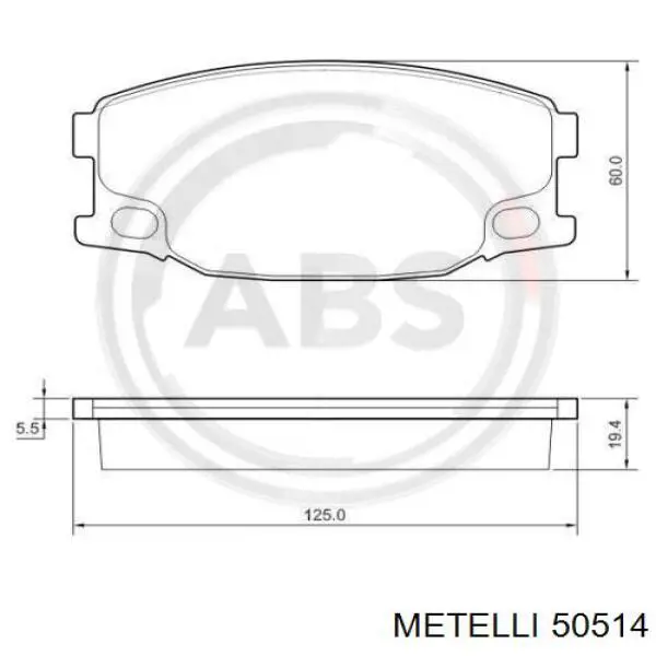 50514 Metelli cilindro principal de freno