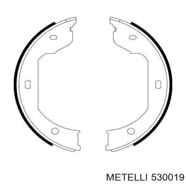 Juego de zapatas de frenos, freno de estacionamiento BMW 5 E39