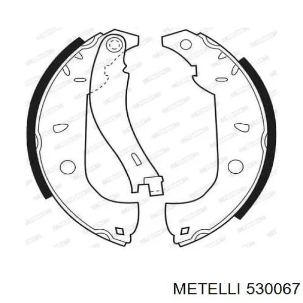 53-0067 Metelli zapatas de frenos de tambor traseras