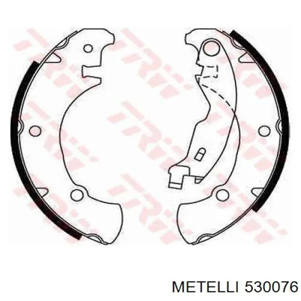 53-0076 Metelli zapatas de frenos de tambor traseras