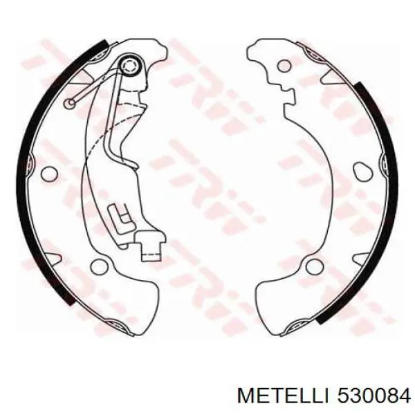 53-0084 Metelli zapatas de frenos de tambor traseras