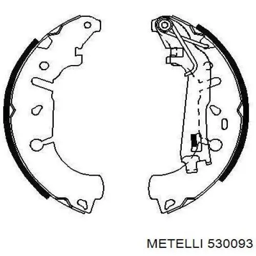 Zapatas de freno de tambor traseras Metelli 530093 precio, desde 34,56 EUR