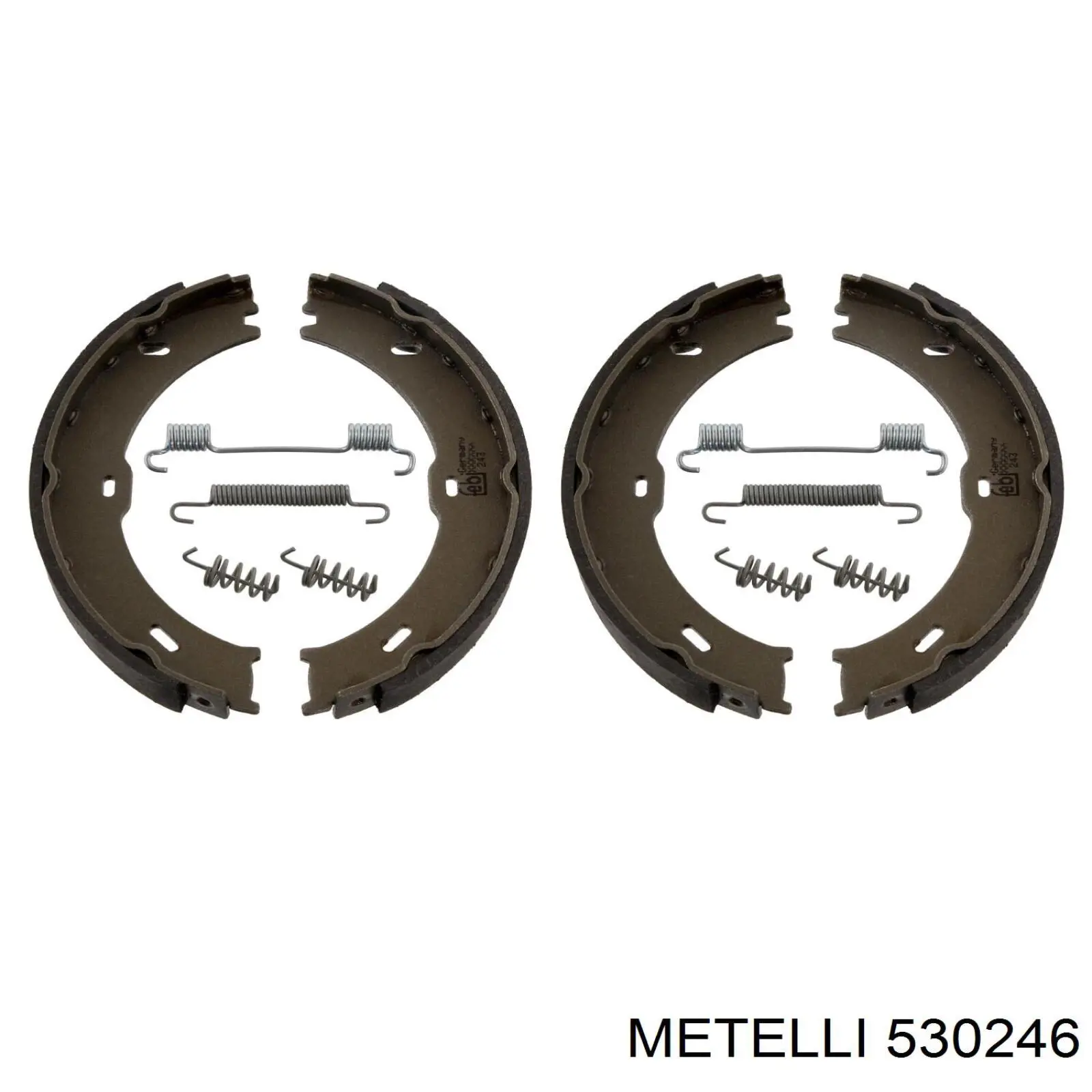 53-0246 Metelli juego de zapatas de frenos, freno de estacionamiento