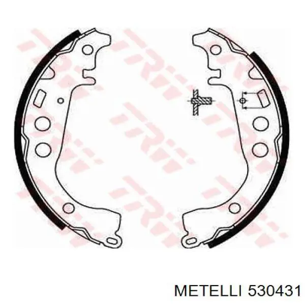 53-0431 Metelli zapatas de frenos de tambor traseras