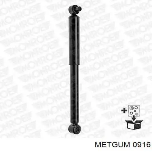 0916 Metgum silentblock de amortiguador trasero