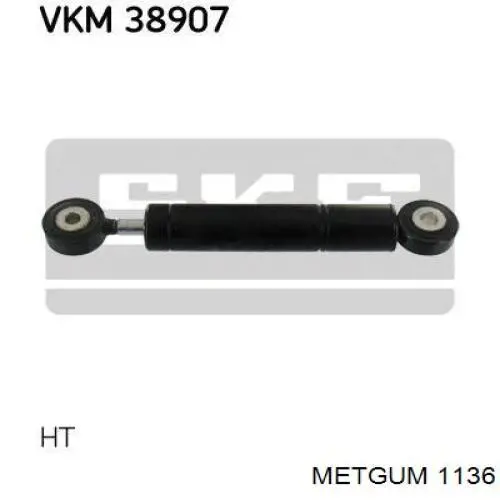 1136 Metgum manguito, amortiguador vibraciones, correa trapecial, tensor de correa