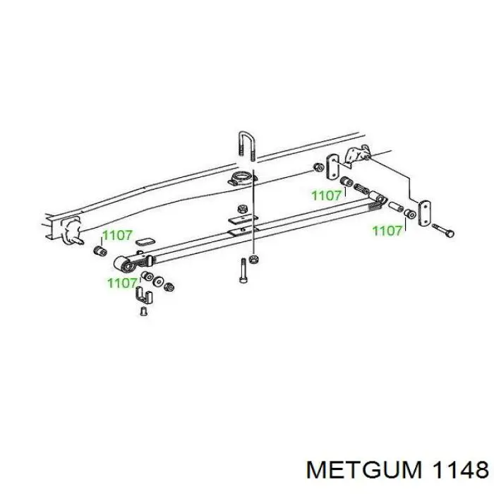 Comprar 1148 Metgum Tope de la ballesta delantera