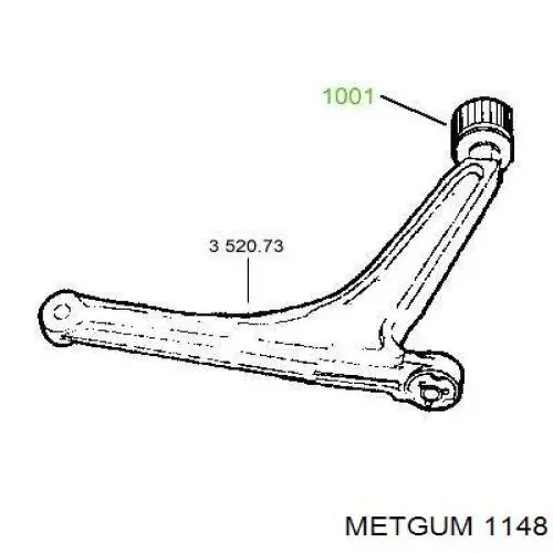 Comprar 1148 Metgum Tope de la ballesta delantera