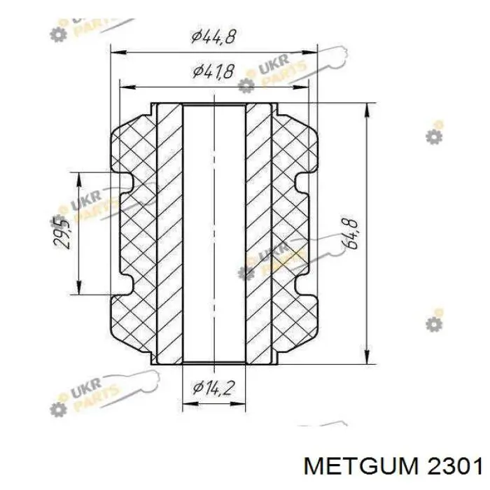 5514743002 Hyundai/Kia Silentblock delantero de ballesta trasera