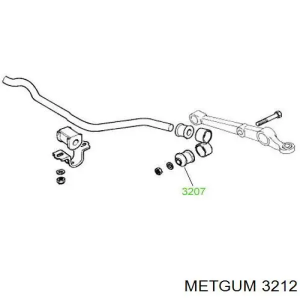 32-12 Metgum soporte, silenciador