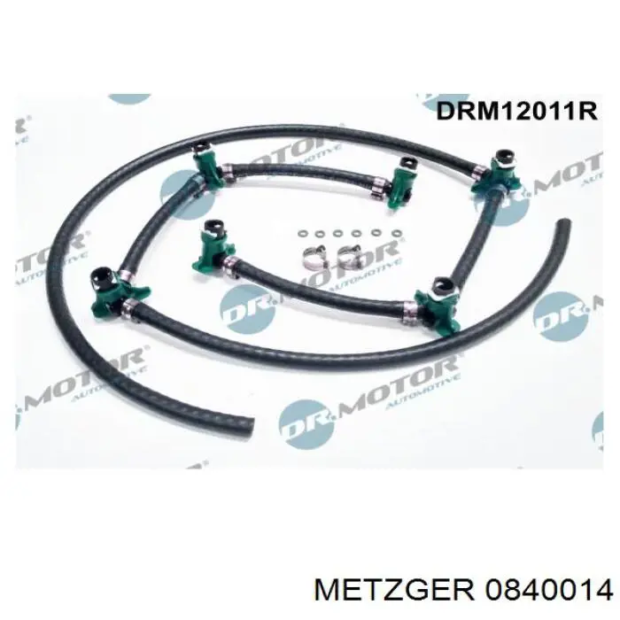 0840014 Metzger tubo de combustible atras de las boquillas