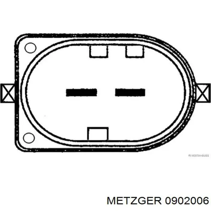 Sensor de cigüeñal 0902006 Metzger