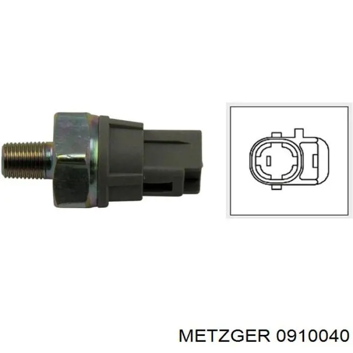 0910040 Metzger sensor de presión de aceite