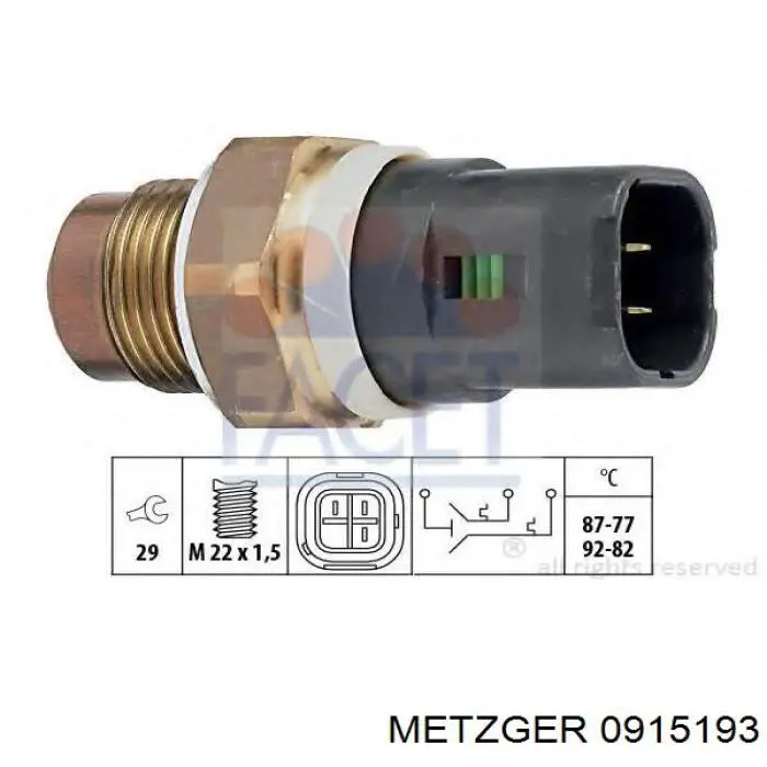 Sensor de temperatura  Renault (RVI) 7700421969 precio, desde 23,35 EUR