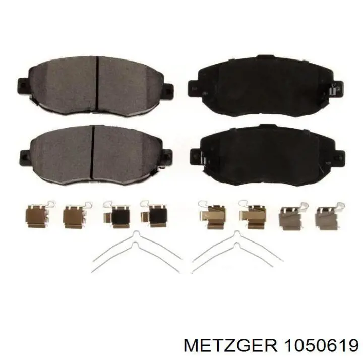 Kit de montaje de zapatas de freno traseras 1050619 Quick Brake