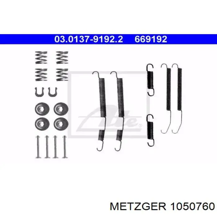 Kit de montaje, zapatas de freno traseras Mitsubishi Carisma (DA)