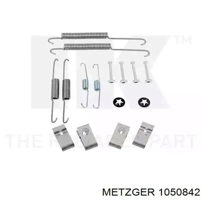 105-0842 Metzger kit de montaje, zapatas de freno traseras