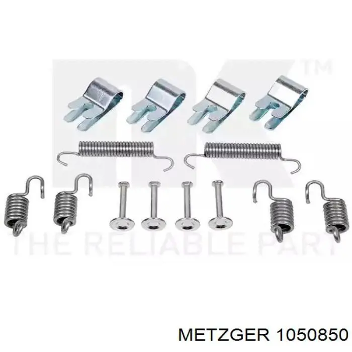 Kit de montaje de zapatas de freno traseras 4864002310 JP Group