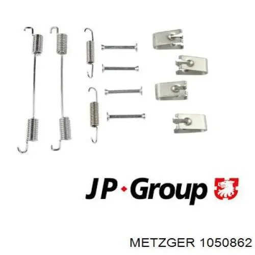105-0862 Metzger kit de montaje, zapatas de freno traseras