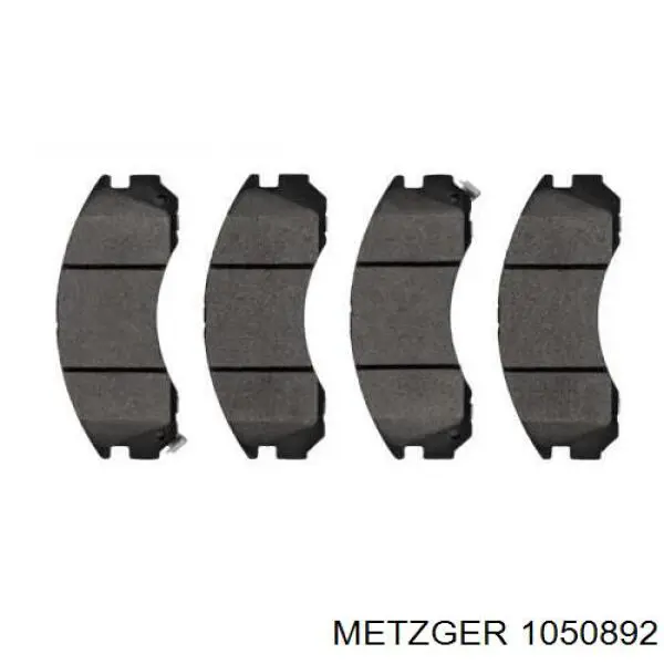 105-0892 Metzger kit de montaje, zapatas de freno traseras