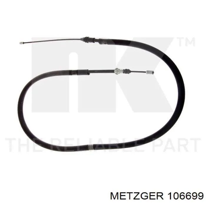 10.6699 Metzger cable de freno de mano trasero izquierdo