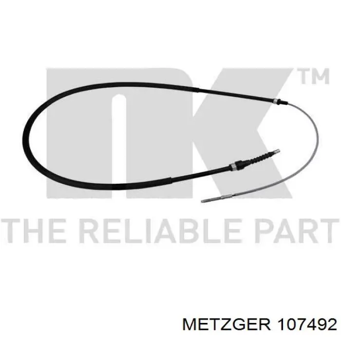 10.7492 Metzger cable de freno de mano trasero derecho/izquierdo