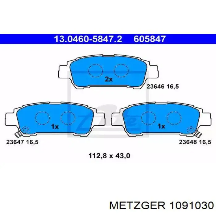 Juego de reparación, pastillas de frenos Toyota Celica T16