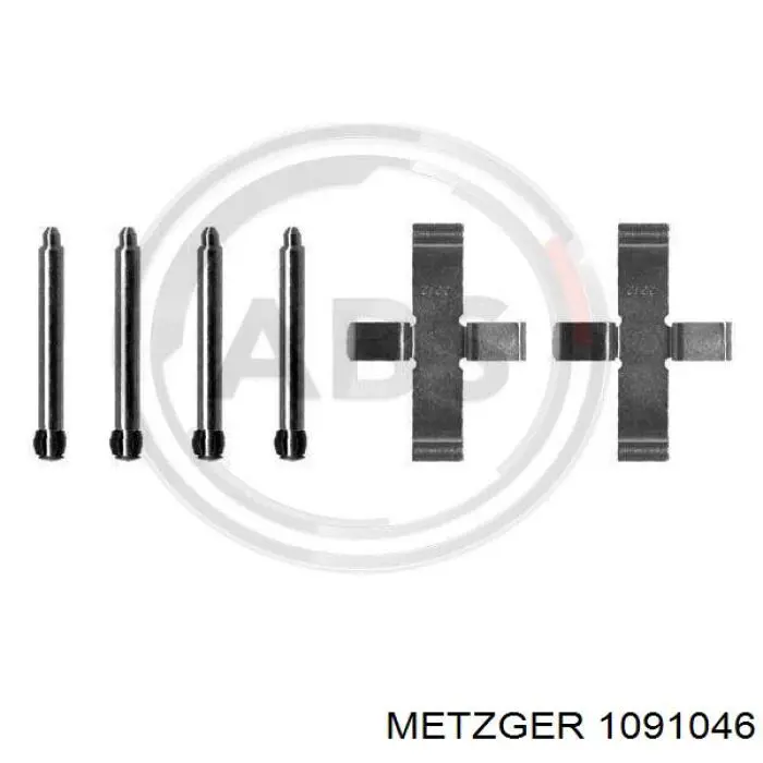 109-1046 Metzger juego de reparación, pastillas de frenos