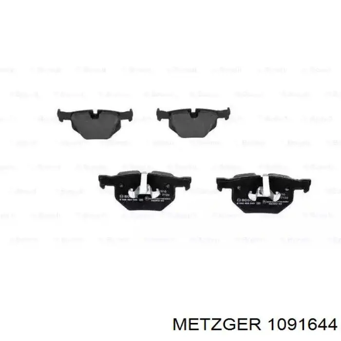 109-1644 Metzger conjunto de muelles almohadilla discos delanteros