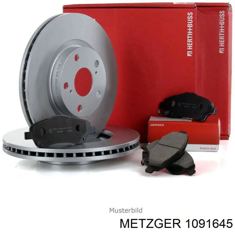 1091645 Metzger conjunto de muelles almohadilla discos delanteros