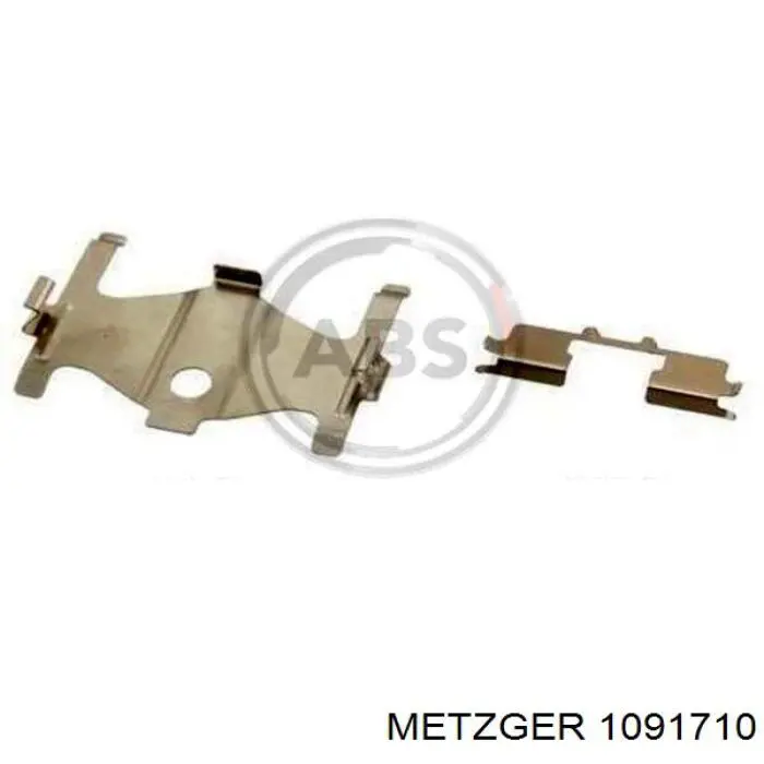 109-1710 Metzger conjunto de muelles almohadilla discos traseros