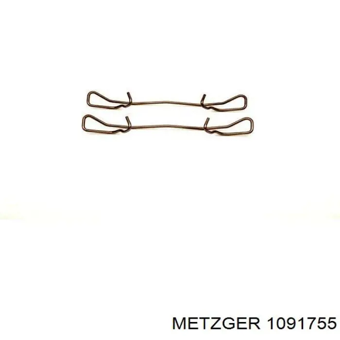 109-1755 Metzger conjunto de muelles almohadilla discos traseros