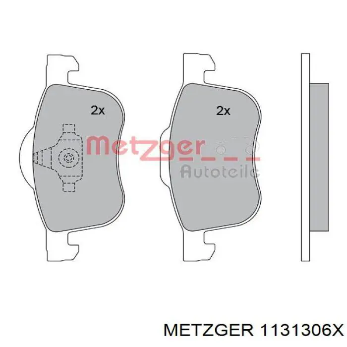 Juego de reparación, pinza de freno delantero Volvo V40 525, 526