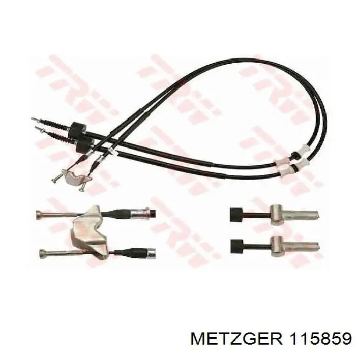 82478 Metalcaucho cable de freno de mano trasero derecho/izquierdo