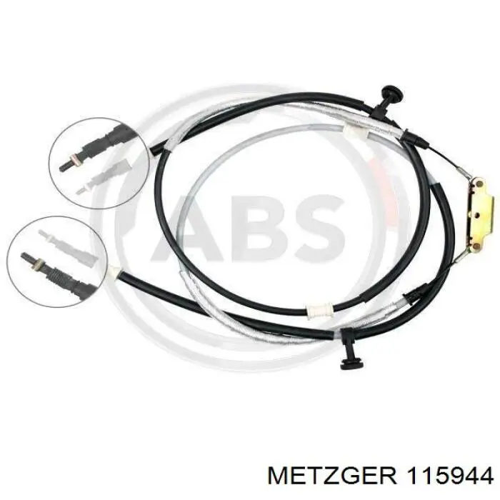 0522018 Opel cable de freno de mano trasero derecho/izquierdo