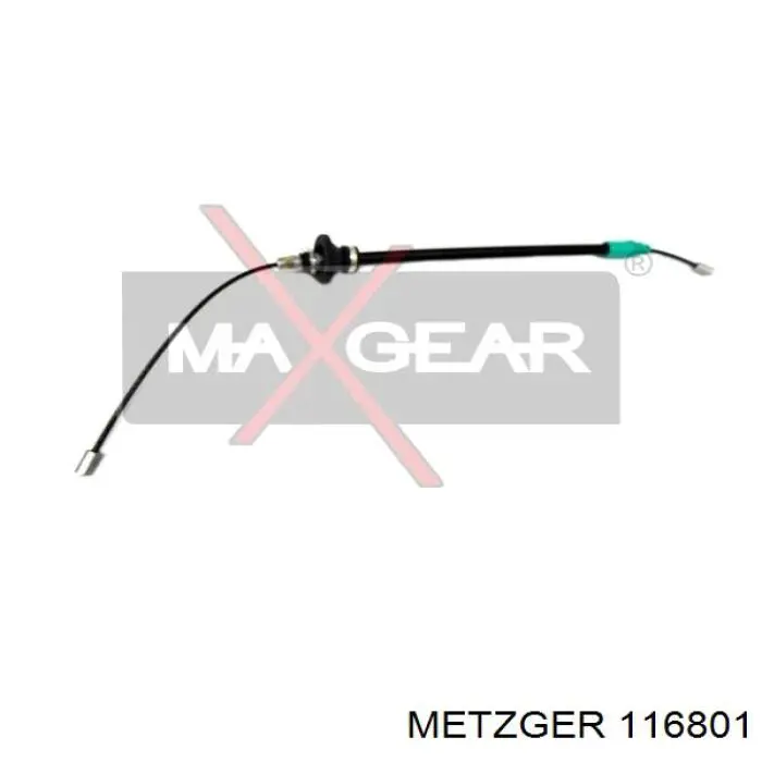 11.6801 Metzger cable de freno de mano delantero