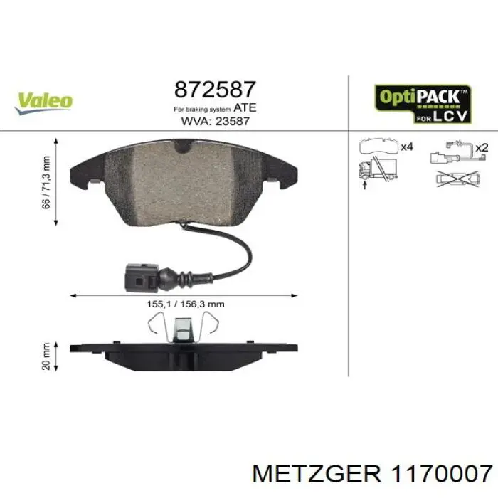 Pastillas de freno delanteras Seat Leon 2 1P1
