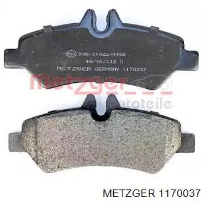 1170037 Metzger pastillas de freno traseras