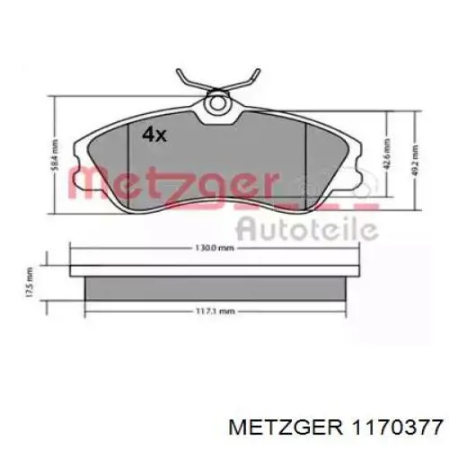 Kit de reparación, pinza de freno delantero Hyundai Santa Fe 2 (CM)