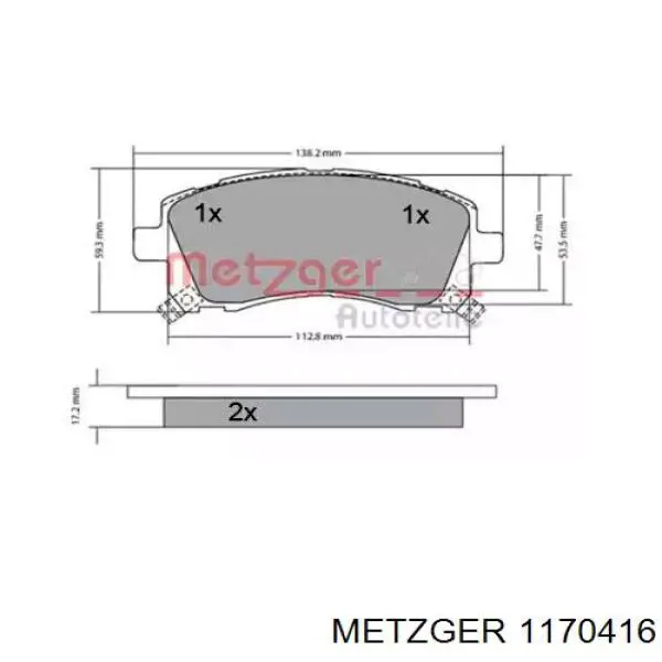 Pastillas de freno delanteras Subaru Legacy 3 BE, BH