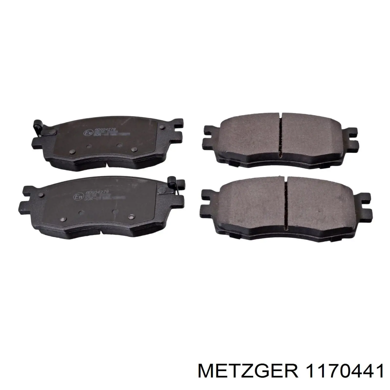 1170441 Metzger pastillas de freno delanteras