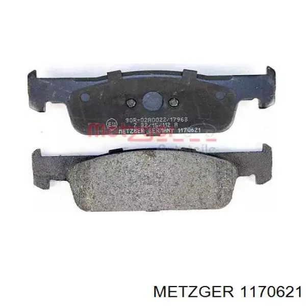 1170621 Metzger pastillas de freno delanteras