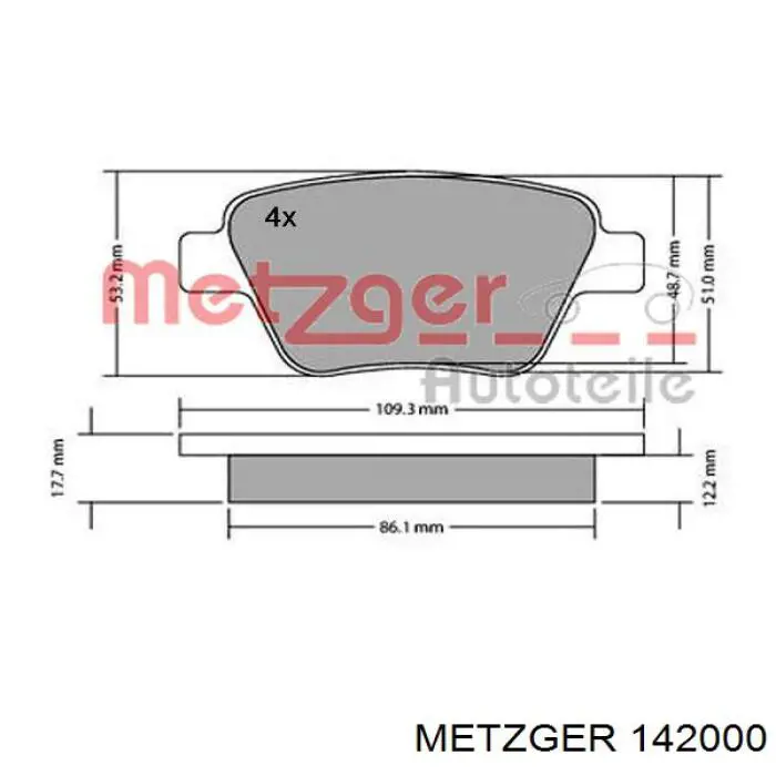 Pastillas de freno traseras Volkswagen Jetta 6 162, 163, AV3, AV2, AY2, AY3
