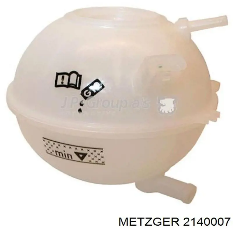 2140007 Metzger vaso de expansión, refrigerante