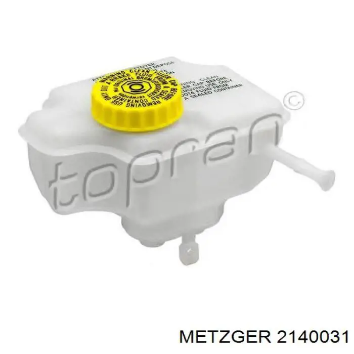 2140031 Metzger depósito de líquido de frenos