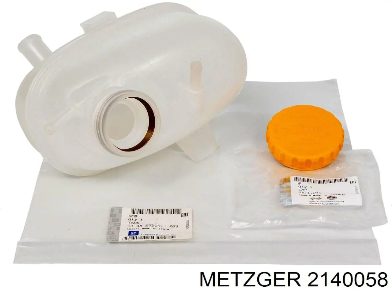 2140058 Metzger vaso de expansión, refrigerante