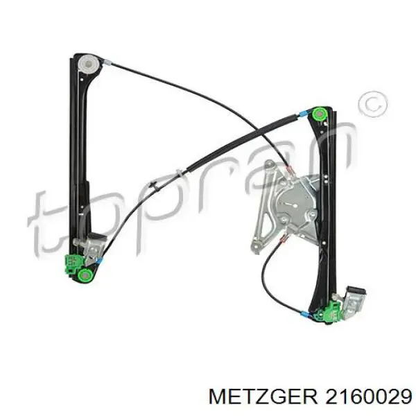 2160029 Metzger mecanismo de elevalunas, puerta delantera derecha