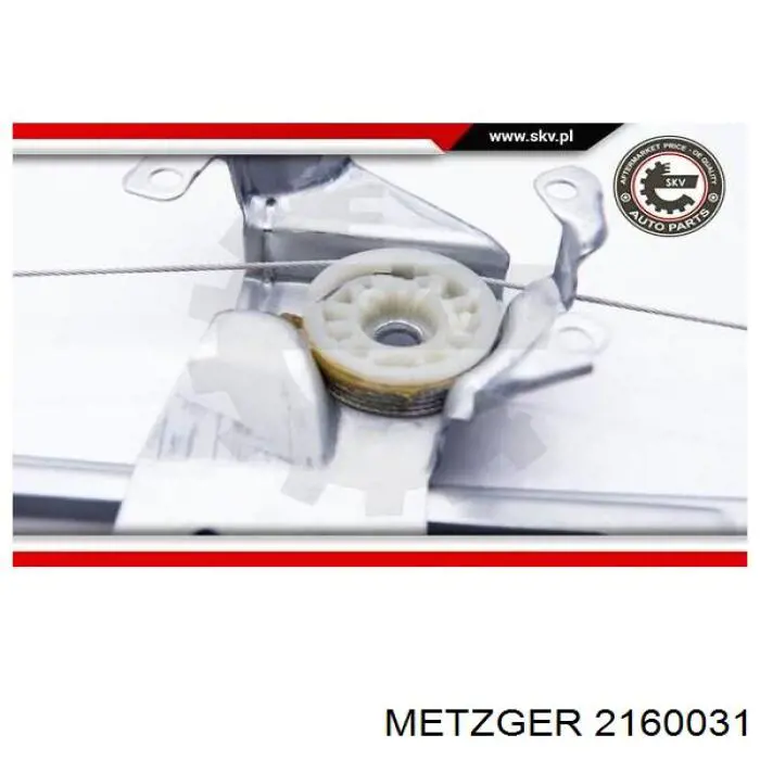 2160031 Metzger mecanismo de elevalunas, puerta trasera izquierda