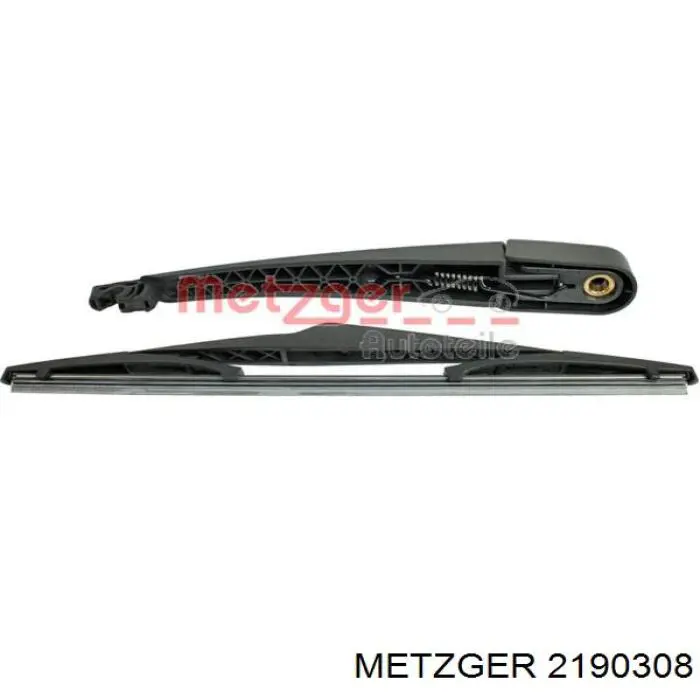 2190308 Metzger brazo del limpiaparabrisas, lavado de parabrisas, luna trasera