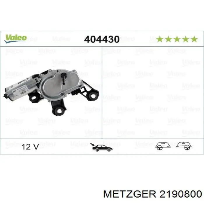 Motor limpiaparabrisas luna trasera Audi A6 (4F5)